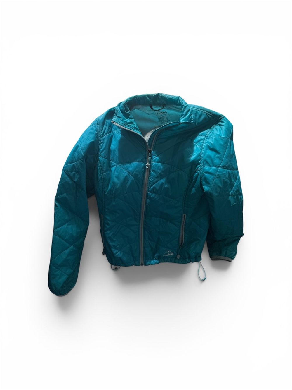 L.L. Bean Teal Quilted Puffer Jacket